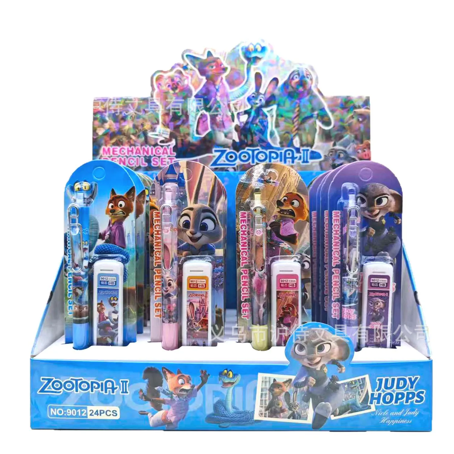 6/24 قطعة أنيمي جديد ل Zootopia2 مجموعة أقلام رصاص ميكانيكية القرطاسية الملء ليس من السهل كسر الرصاص قلم رصاص ميكانيكي هدايا عيد الميلاد #6