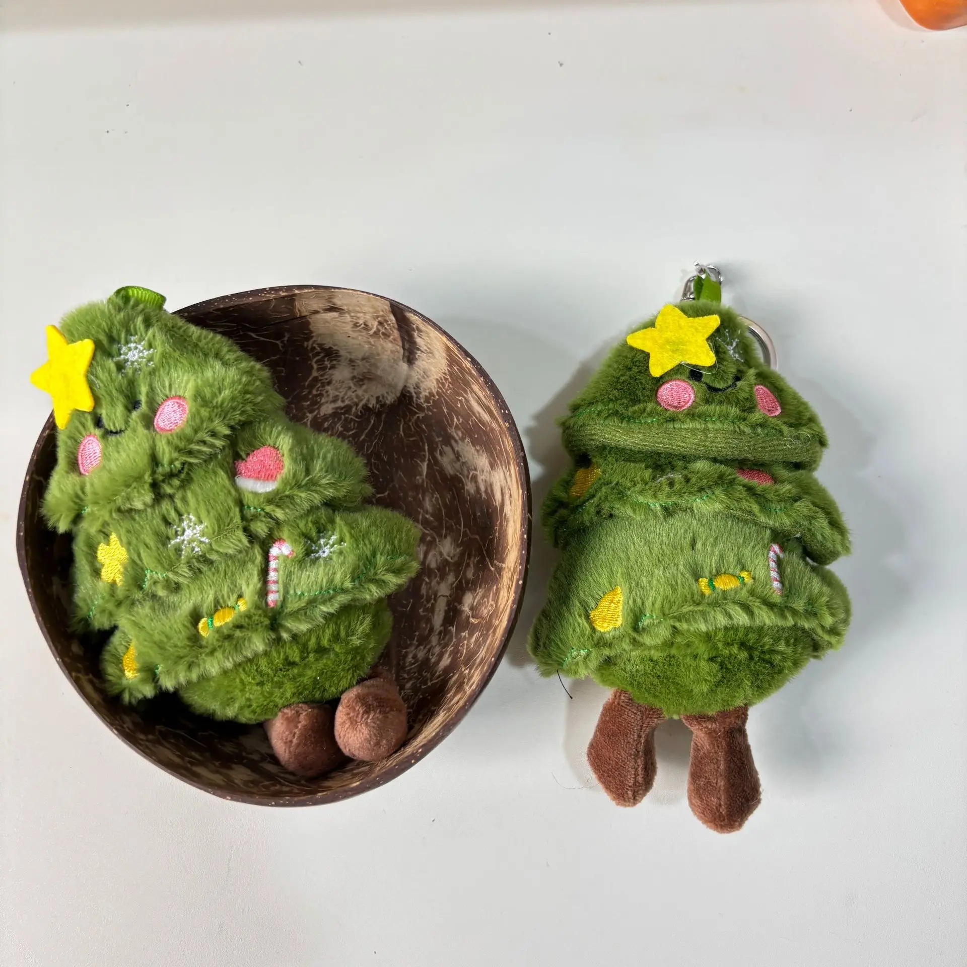 クリスマスツリー雪だるま人形ぬいぐるみペンダント新しい漫画ぬいぐるみ人形バッグチャームキーホルダーインクリスマスデコレーションかわいいギフト