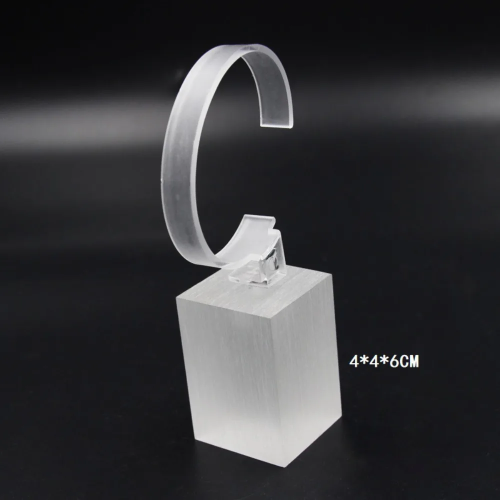 

4/6/8cm Fashion Acrylic Watch Display Holder C-Shaped Lightweight Watch Organizer Upscale Jewelry Showcase Tool