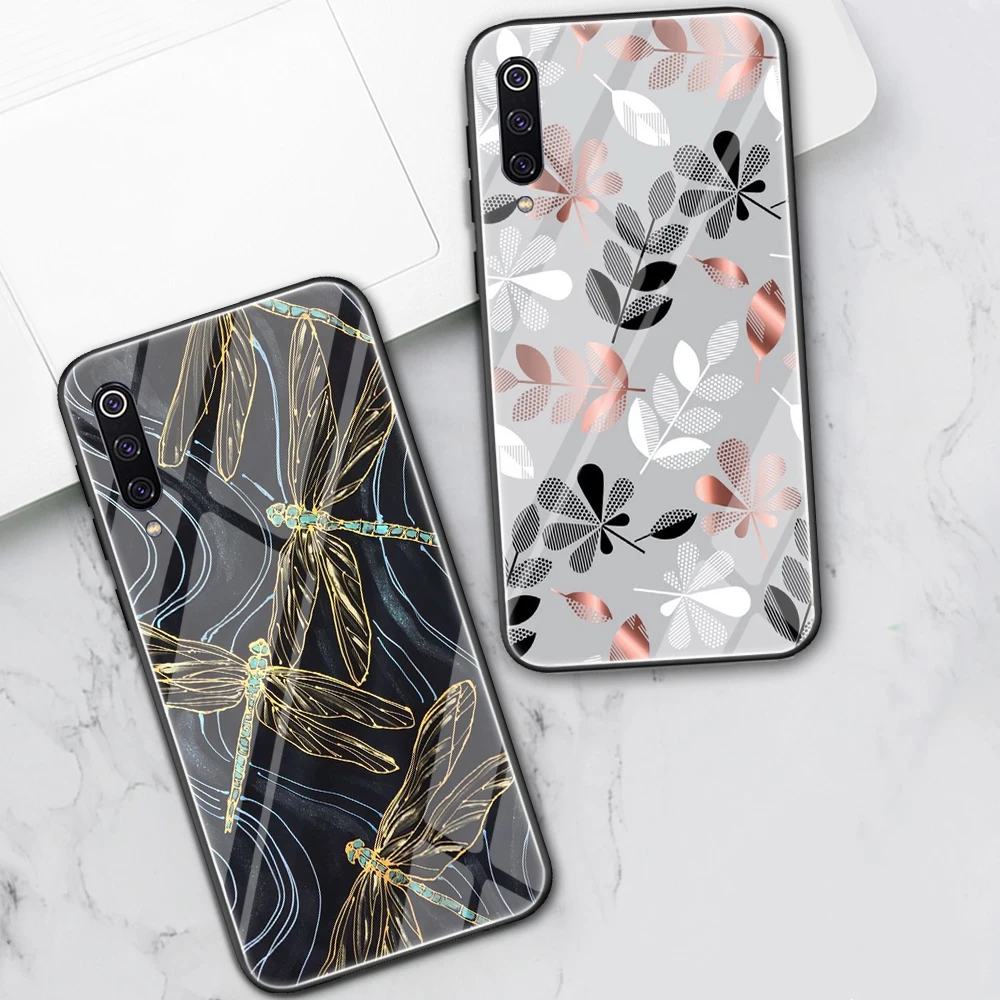 

Leaves Flower Phone Case For Xiaomi Redmi Note 10 8 9 7 11 Pro 8T Mi 11T 10 9T 10T Pro A3 Lite Poco X3 F3 Tempered Glass Fundas