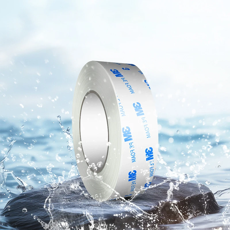 3M 1600T Double-Sided Adhesive Strong Waterproof Traceless Foam Tape High Temperature Resistant White Foam 3M Self Adhesive PE