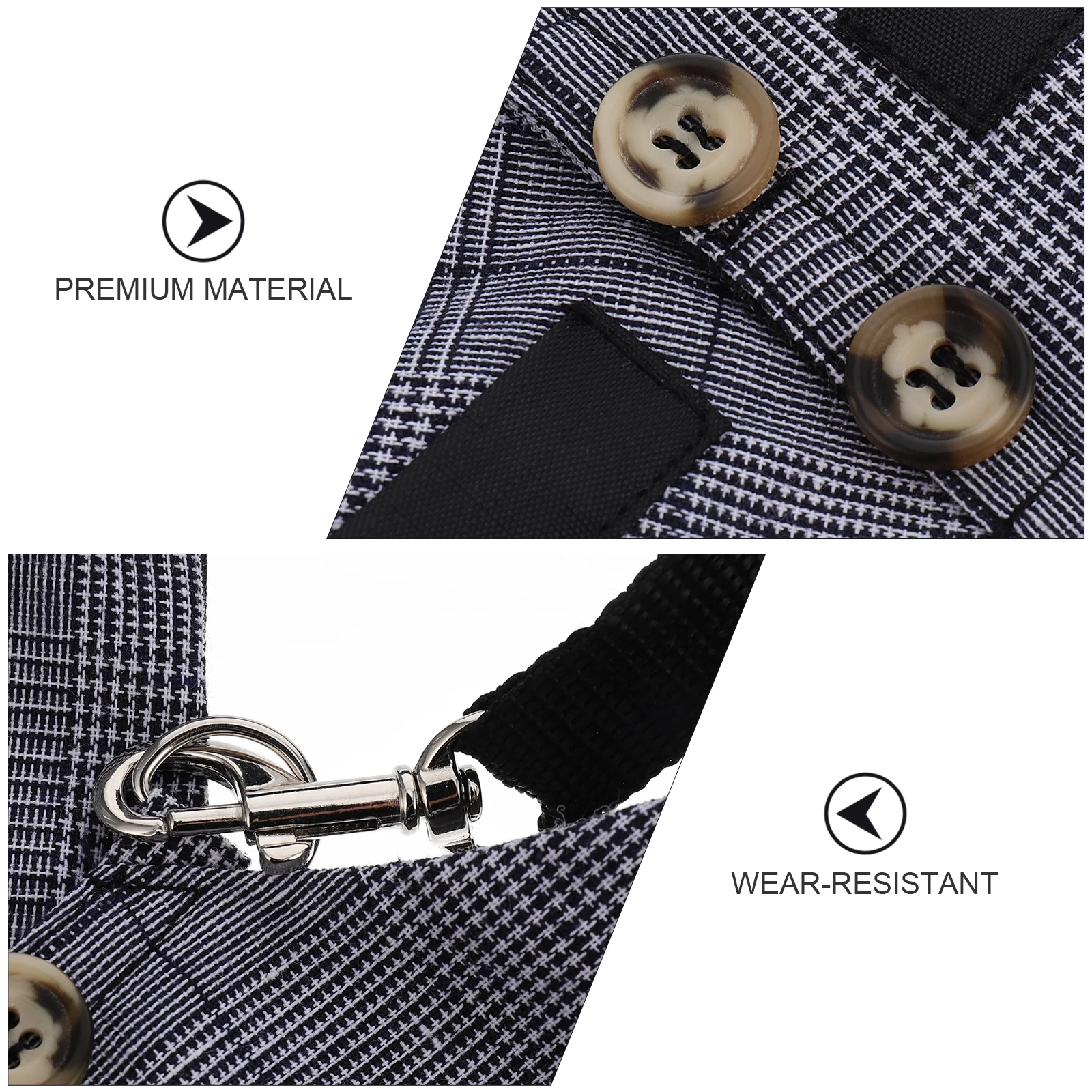 

Pet Harness Leash Set Rabbit Vest Stripe Fabric Small Walking Harness Breathable Wedding Holiday Birthday Pet Supplies