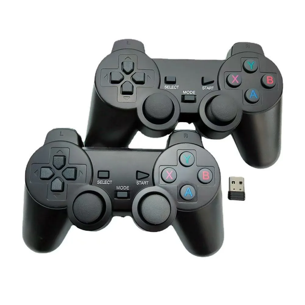 Kontroler do gier USB z podwójnym uchwytem, joystickiem, funkcją wibracji, przeznaczony do konsol i komputerów PC. — zdjęcie produktu 3