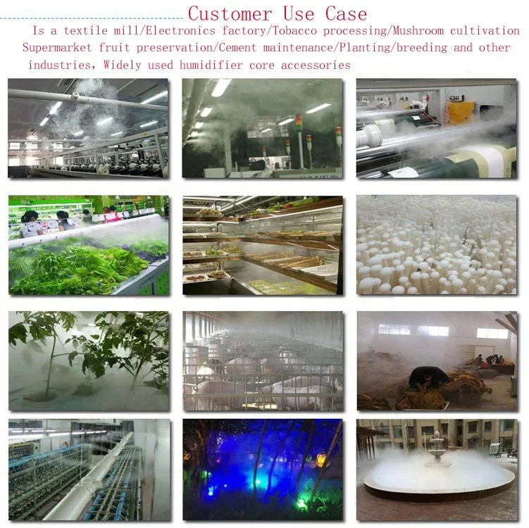 5500ml Mushroom Humidifier Mist Maker Greenhouse Industrial Ultrasonic Atomizer Transducer
