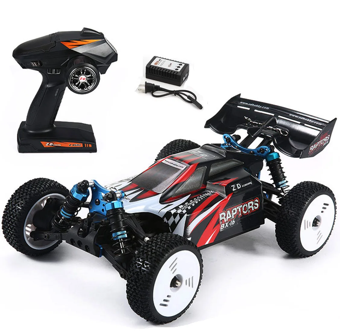 ZD Racing RAPTORS BX-16 9051 1/16 2.4G 4WD 55km/h Brushless Racing RC Car Off-Road Buggy RTR Toys Kids Gift