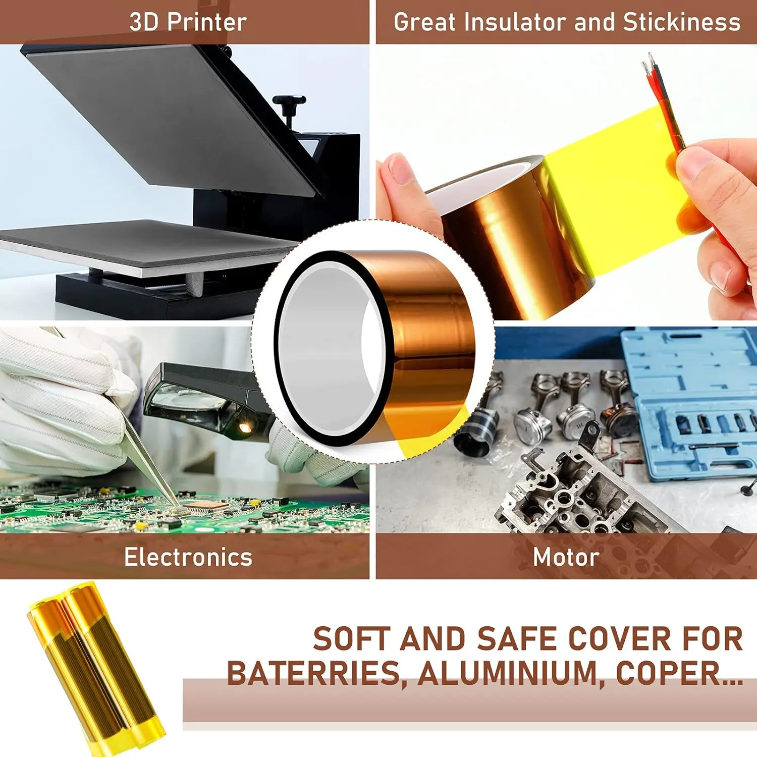 ارتفاع درجة الحرارة مقاومة بوليميد الشريط لوحة دوائر كهربائية لحام مقاومة للحرارة بطارية التفاف إصلاح الهاتف المحمول