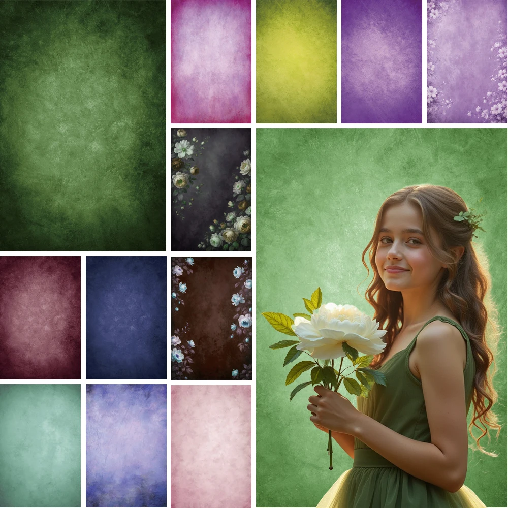 

MOON.QG Pink Vintage Texture Photozone Flower Materinity Dresses Photoshoot Backdrops For Photography Newborn Props Background