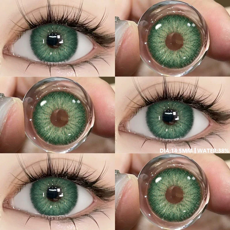 EYESHARE 1Pair High Quality Colored Contact Lenses for Eyes Blue Eye Contacts Brown Lense Gray Pupils Green Cosmetic Lens Yearly