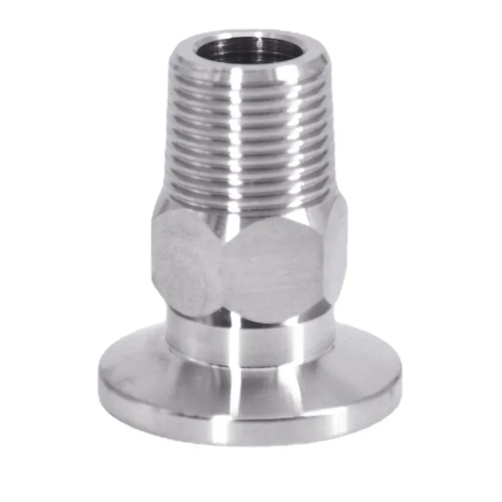 

1/4 дюйма 3/8 дюйма 1/2 дюйма 3/4 дюйма-2 дюйма BSPT «мама-папа» к KF 16 25 40 50 Вакуумный фитинг Tri Camp Hex SUS 304 для санитарной трубы из нержавеющей стали