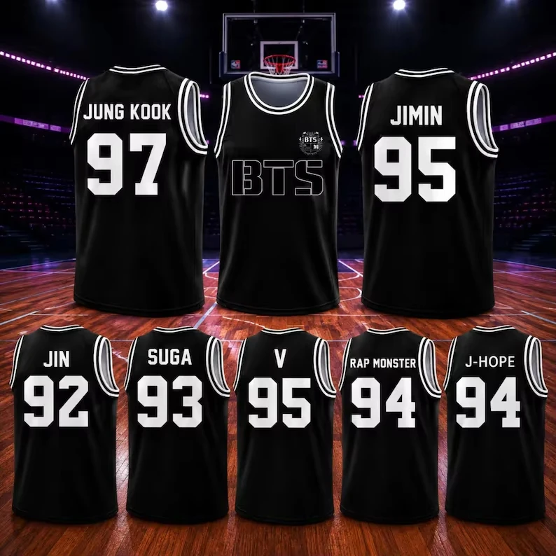 Summer BTS Arirang 2026 World Tour 3D Printed Concert Merch Basketball Suit Kpop Y2k Breathable Unisex Vest Men's Women's Shirt