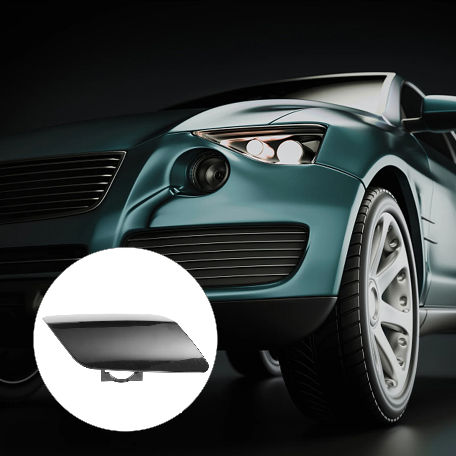 

2 шт., сменная крышка омывателя фар, передняя левая и правая автомобильная крышка сопла омывателя фар, автомобильная поставка