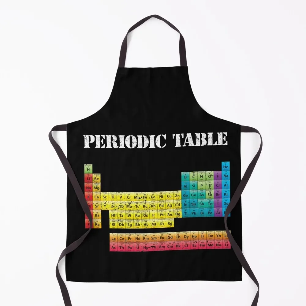 Vintage Periodic Table Apron Kitchens Woman Cute Kitchen Accessories cooks clothes painters Apron