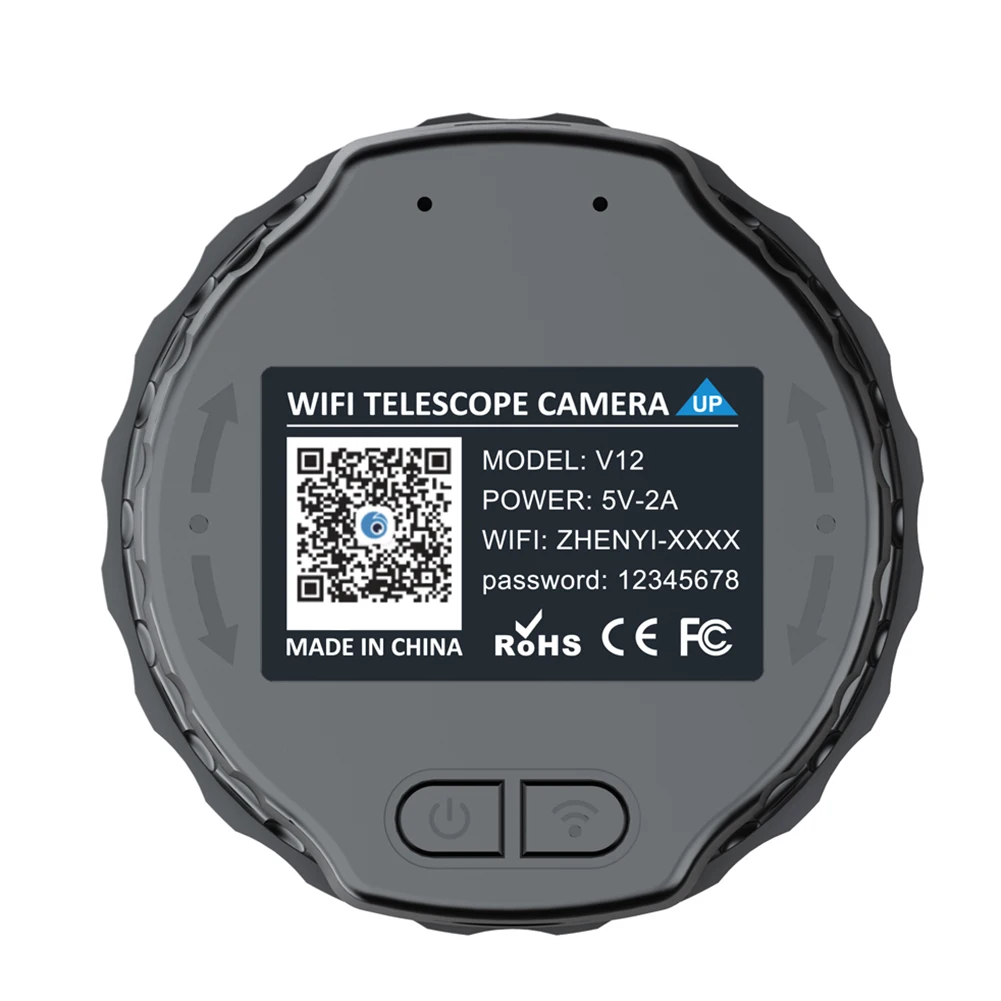 Caméra oculaire de télescope WiFi haute définition 2K 4 millions, convient aux télescopes optiques et aux microscopes de 25 à 50mm pour l'observation des oiseaux