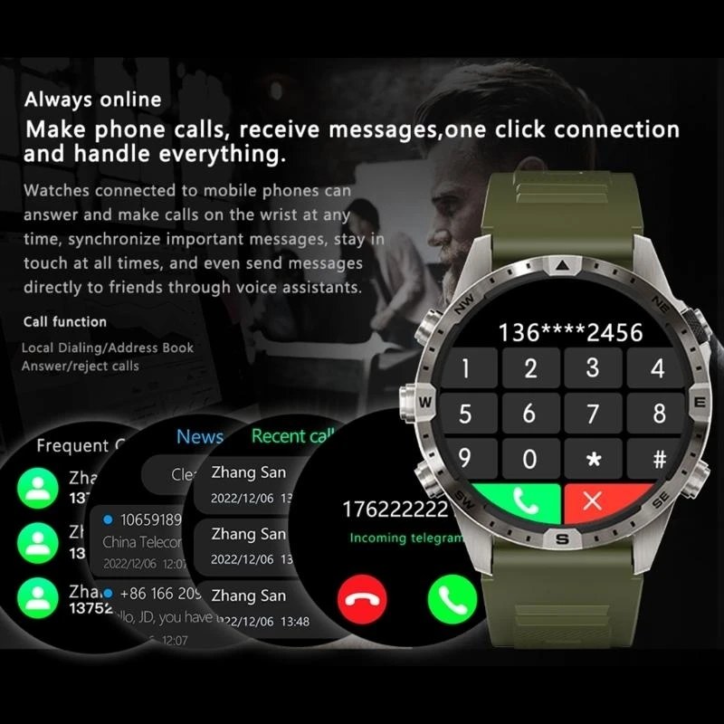 Sports Smartwatch Sleep Monitor Watch Assistant Fitness