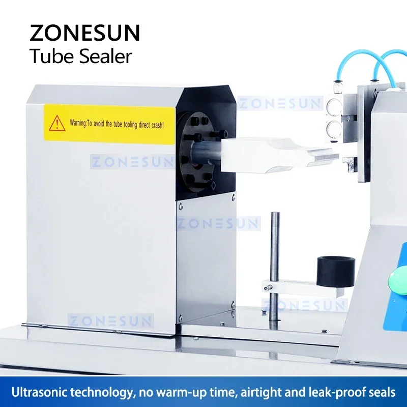 

Zonesun ZS-QDFM125 Ultrasonic Plastic Tube Sealing Machine Toothpaste Facial Cleanser Soft Tube Sealer With Date Coder