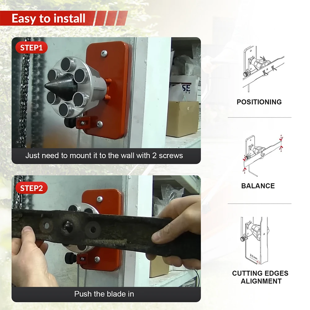 339075B 42-047 Mower Blade Balancer Replace Lawn for Lawnmower Magnetic Wall Mount Blade Balancer Blade after Sharpening