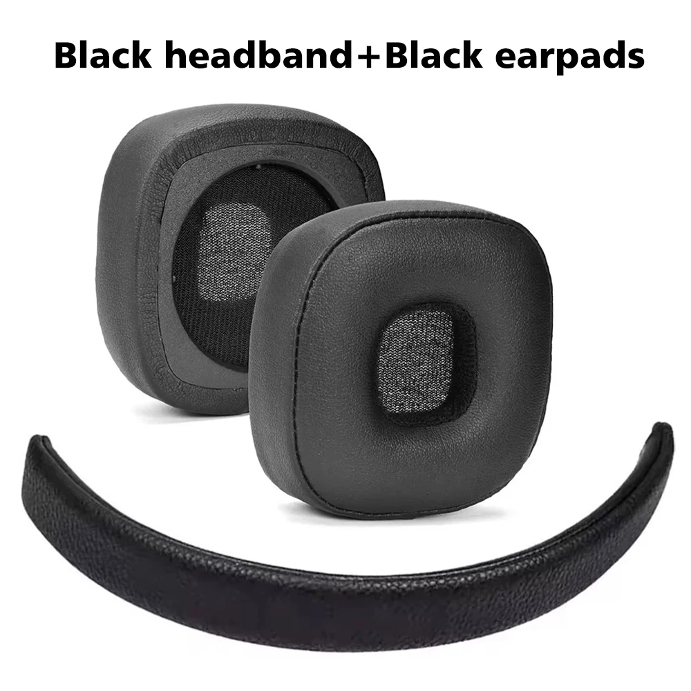 Almofadas de ouvido para marshall major 4 iv fone de ouvido almofada macia proteína couro espuma esponja earmuff durável flexível fone de ouvido