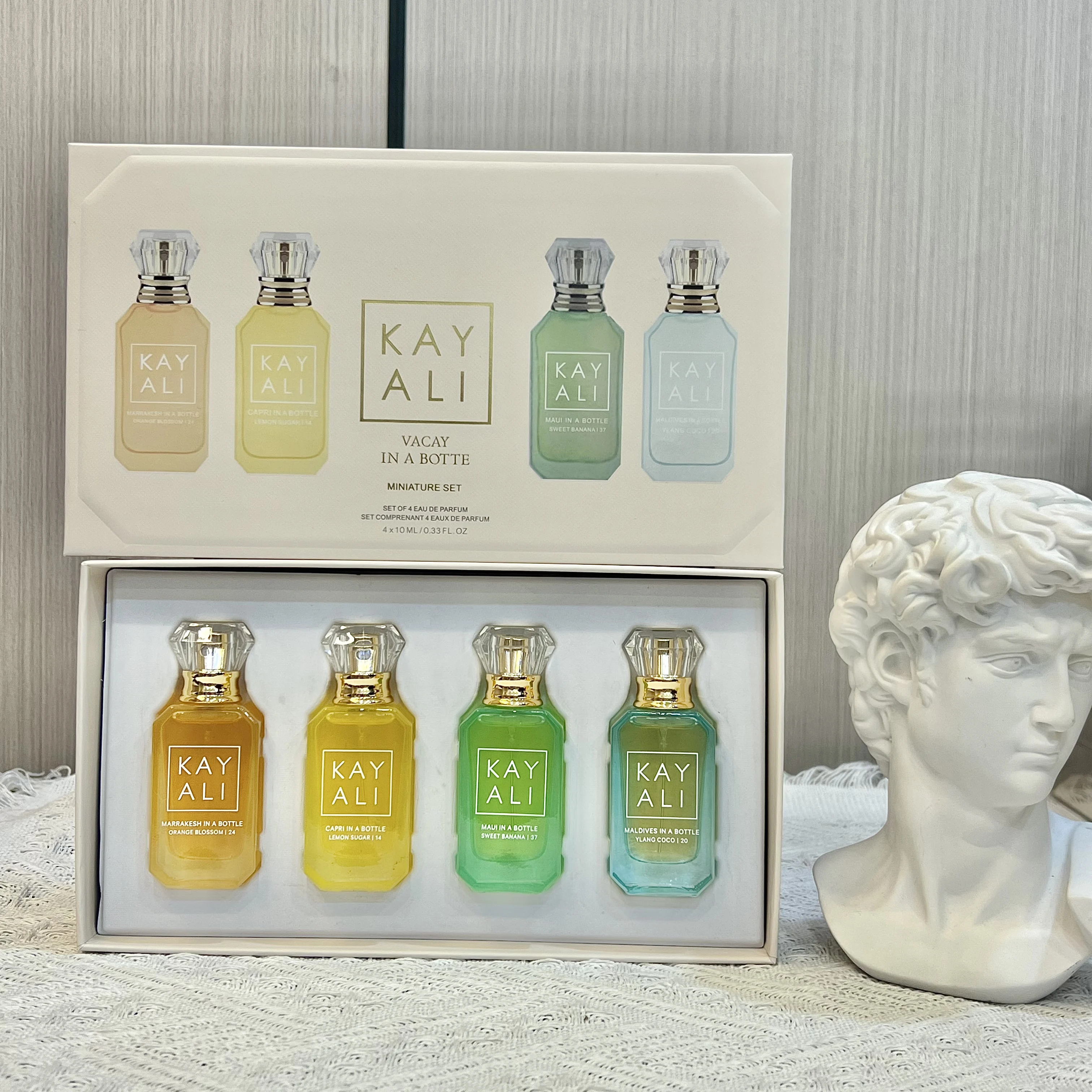 KAYALI 4x10ml Mini Parfum Set Vanille Oudh Bloemig Fruitig Oriëntaals Langdurig Unisex Eau De Parfum Reisset Luxe