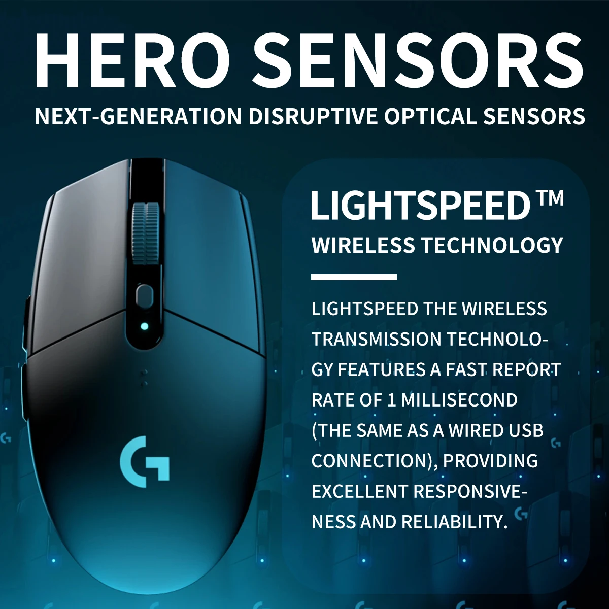 Stock limitato: mouse con sensore HERO Logitech G304/G305