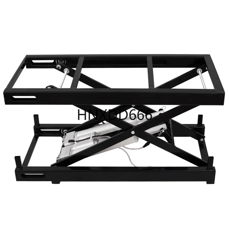 Small electric lifting table Support frame Household coffee table Scissor fork lifting platform
