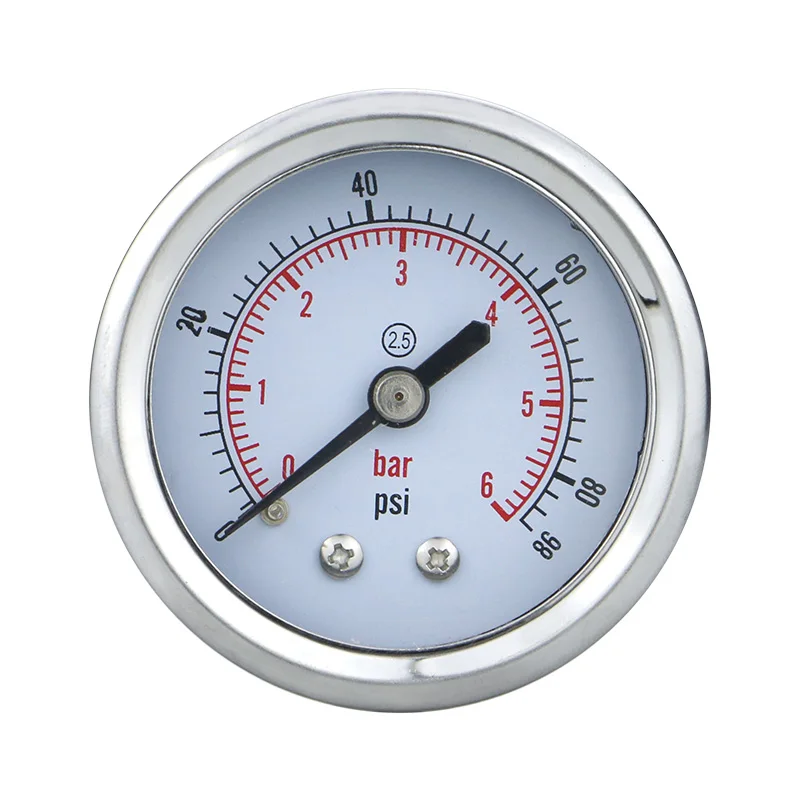 

MAIRUIKESI Pressure Gauge 2 inch(50mm ) 2.5% NPT,G,ZG1/4 Steel case Back Connection Vacuum Mamometer For Hydrualic Water Gas