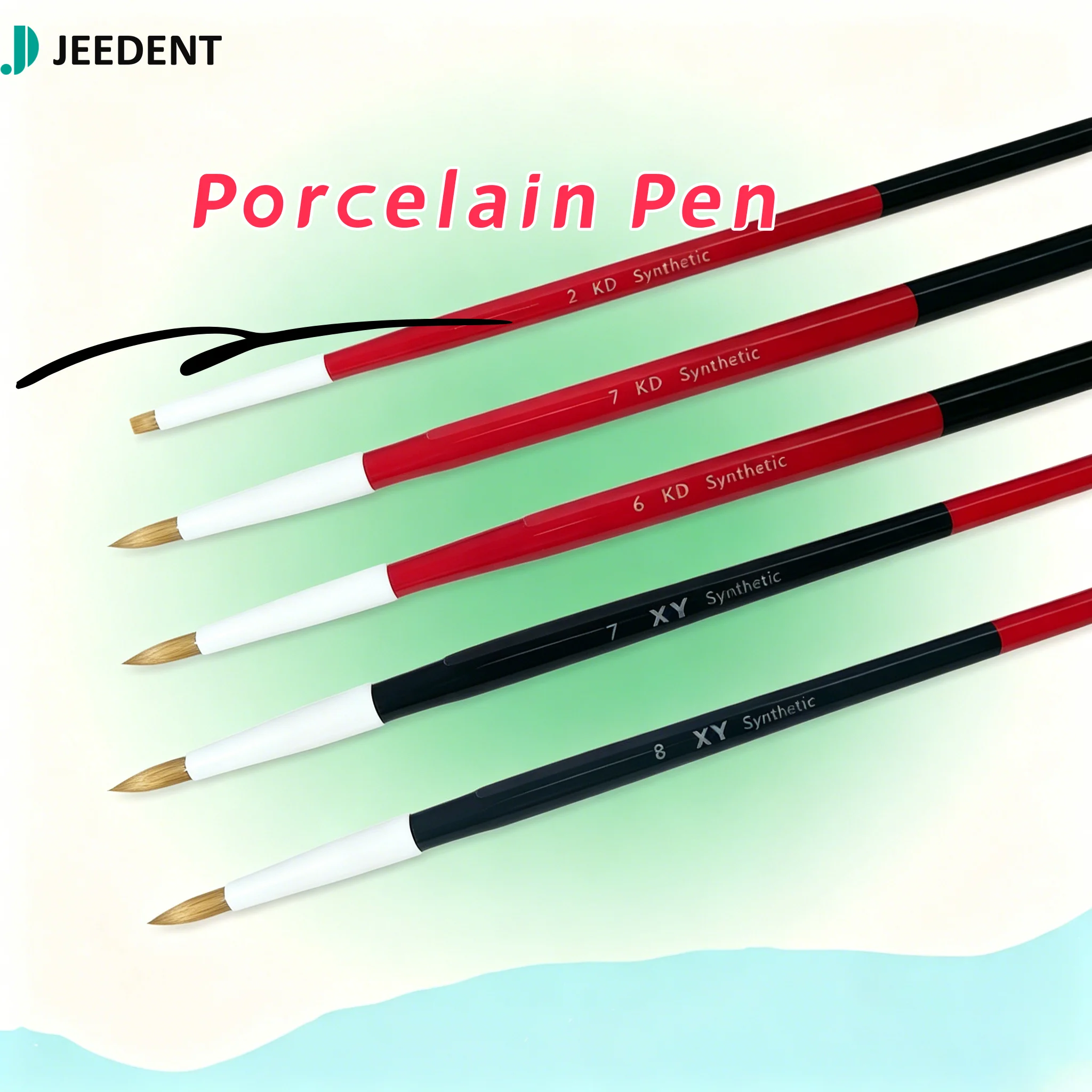 

Dental Resin Brush Porcelain Pen Dental Shaping Silicone Adhesive Composite Porcelain For Teeth Tools Dentist Shaping