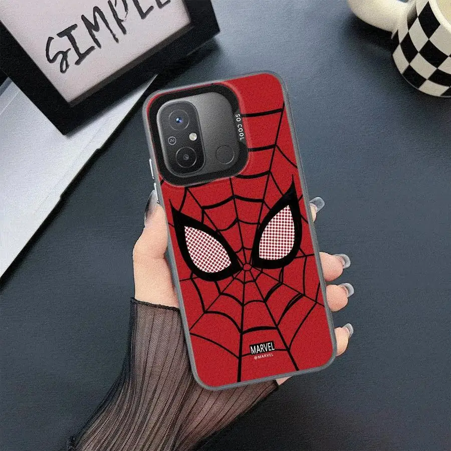 Marvel Sipider Man Phone Case for Xiaomi Redmi 12 12C 13C 5G 13 4G A1 A2 Plus A3 Poco X3 NFC X3 Pro C50 C51 C61 Bumper Cover