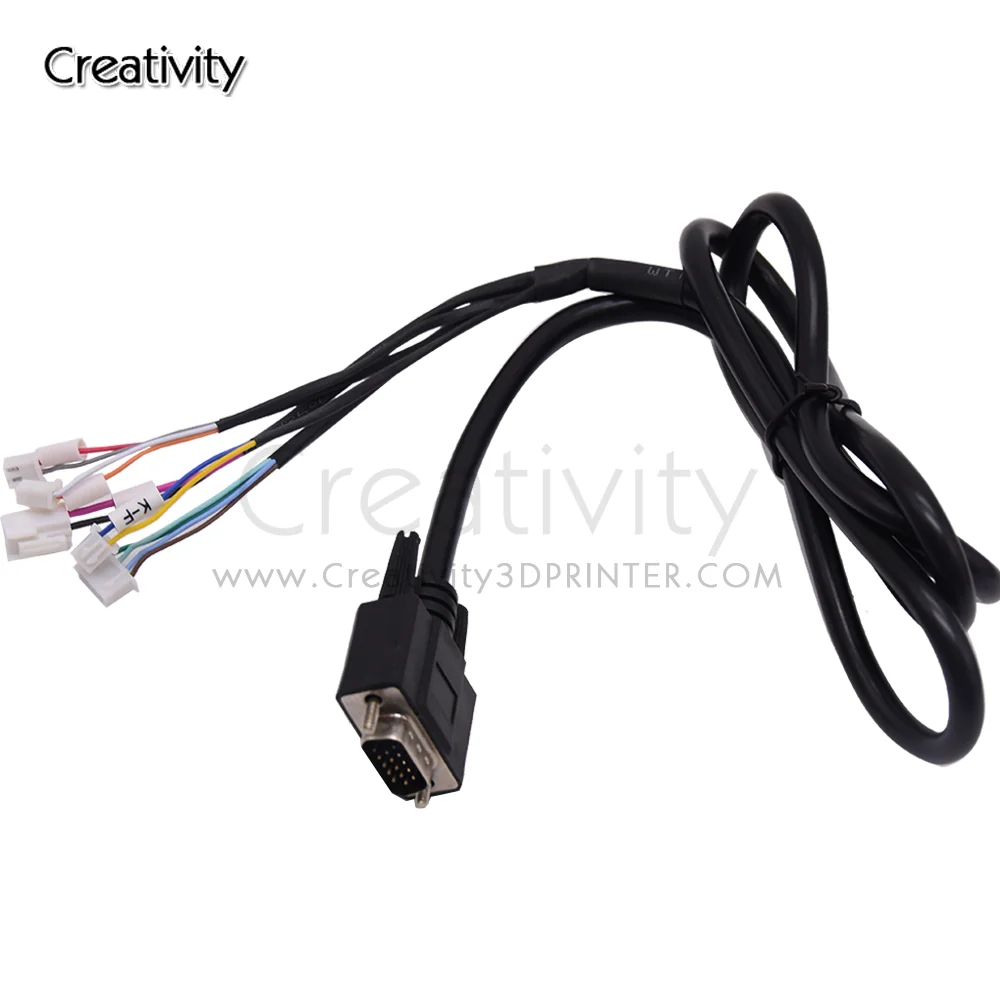 3D Printer Extrusion/Nozzle Heating/Temperature Control with VGA Signal Cable Transmission Motherboa for Most 3D Printers