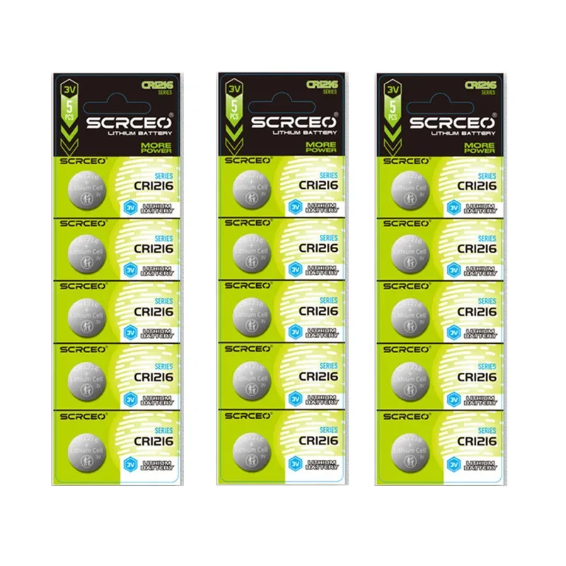 5-50 قطعة بطاريات خلية زر CR1216 DL1216 BR1216 LM1216 ECR1216 3 فولت بطارية ليثيوم عملة خلايا لمشاهدة سيارات لعب مفتاح