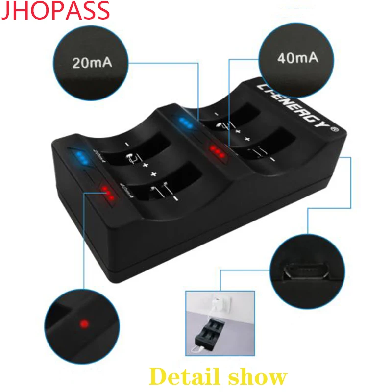Bateria litowa ładowarka do 2032 LIR220 LIR1632 LIR2032 LIR2025 LIR2016 LIR2450 LIR2477 smart 3.6V USB 4 gniazdo ładowarka