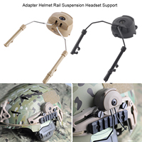 2pcs POM+ Stainless Steel Helmet Arc Rail Suspension Headset Support Headset Rail Support Helmet Adapter Set Helmet Rail Adapter