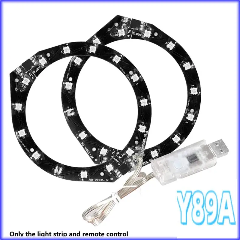 GO-8 Color RGB atmósfera luz Host tira de luz LED pegatina con Control remoto para PS5