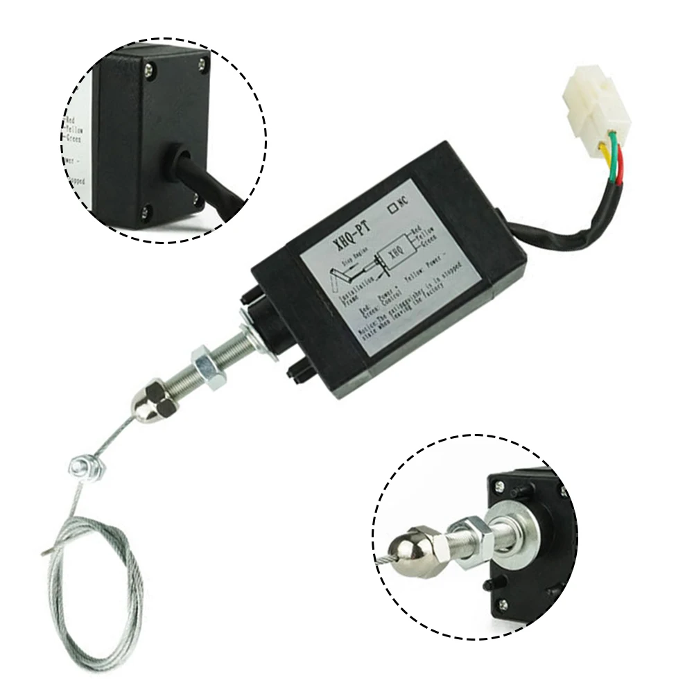 

Электромагнитный клапан 24 В XHQ-PT, соленоид остановки двигателя, электрический регулятор дроссельной заслонки, детали клапана, аксессуары