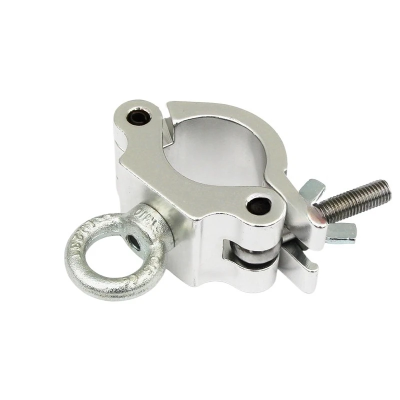 FOR Amusement Equipment Hook Single Ring Buckle Hanging Ring Fastener Eye Hole Clamp Aluminum Hook Clamp Stage Light Hook