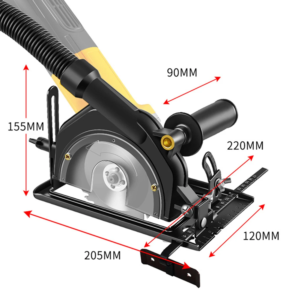 100~125 Angle Grinder Bracket Depth Adjustable Cutting Machine Converter Woodworking Table Cutting Base