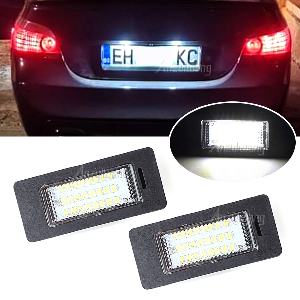 Led Car License Plate Light For BMW E39 M5 E70 E71 X5 X6 E60 M5 E90 E92 E93 M3 Rear Lights Number Plate Lamp Direct Replacement