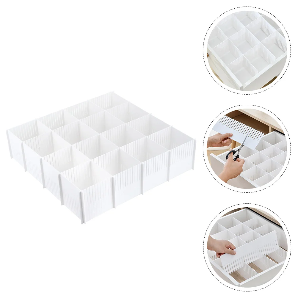 10 Pcs Wardrobe Drawer Divider Storage Drawers Dividers for Clothes Plastic Useful