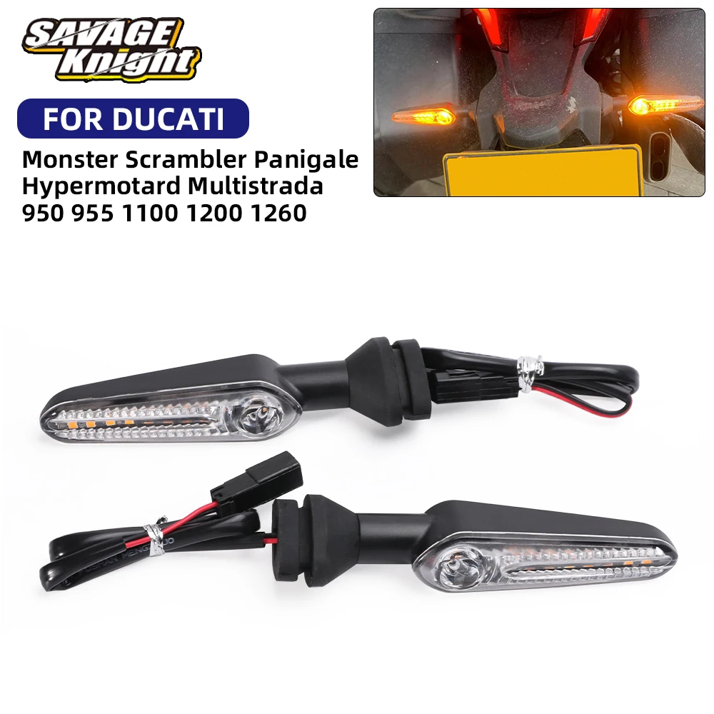 

LED Turn Signals Indicator For DUCATI Supersport 950 Panigale 955 1000 1100 Hypermotard Multistrada 698 950 V2 V4 /S 2018-2024