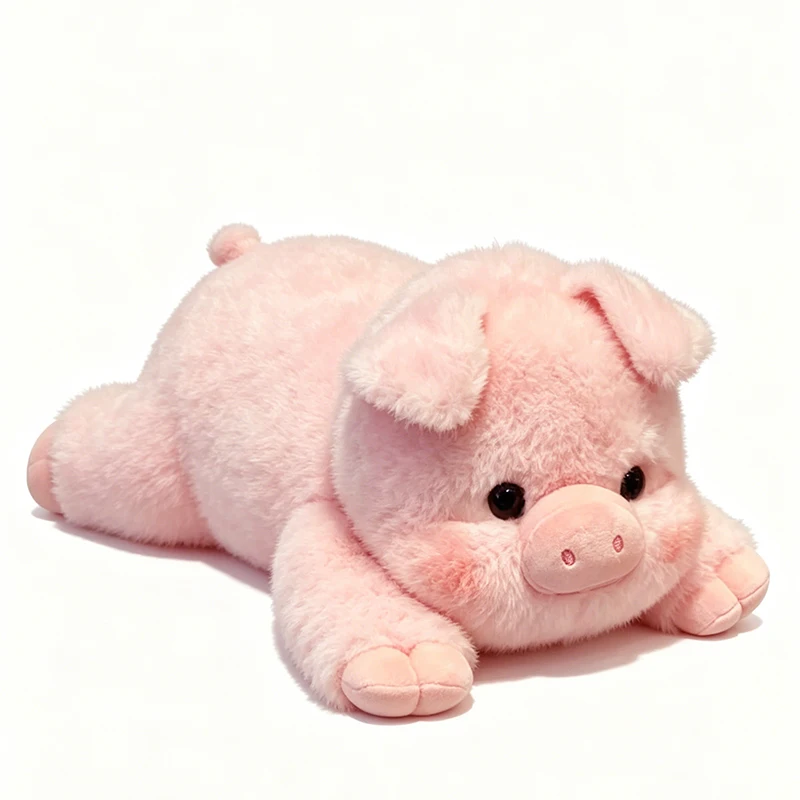 Lindo y Suave Peluche de Cerdo de 45cm, de Alta Velocidad, Almohada de Peluche, Animal de Compañía para Apoyo Emocional,