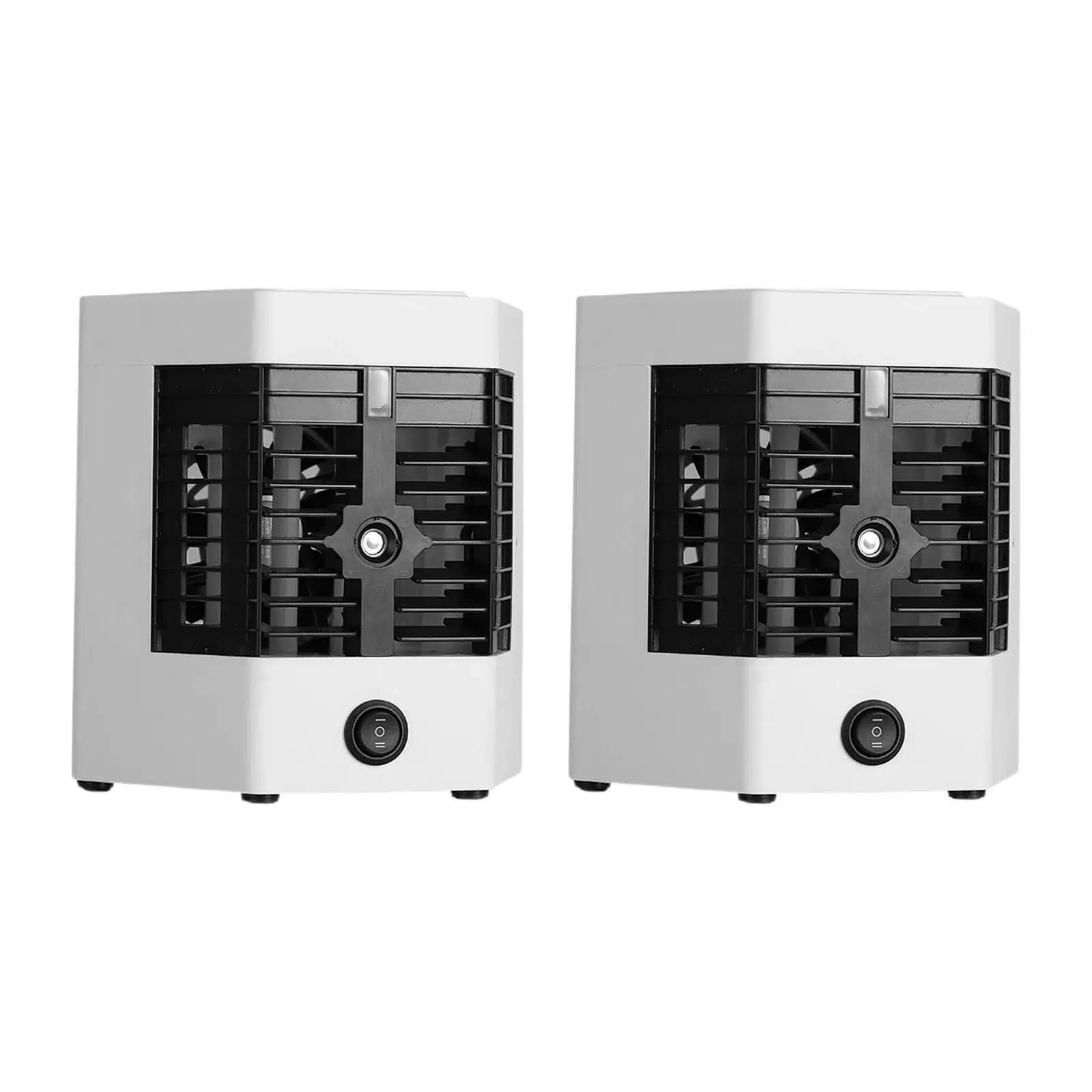 Evaporative Air Cooler 2 Modes Adjustable Wind Direction Quiet Portable Mobile Cooling Fan USB for Office Desktop Work Household