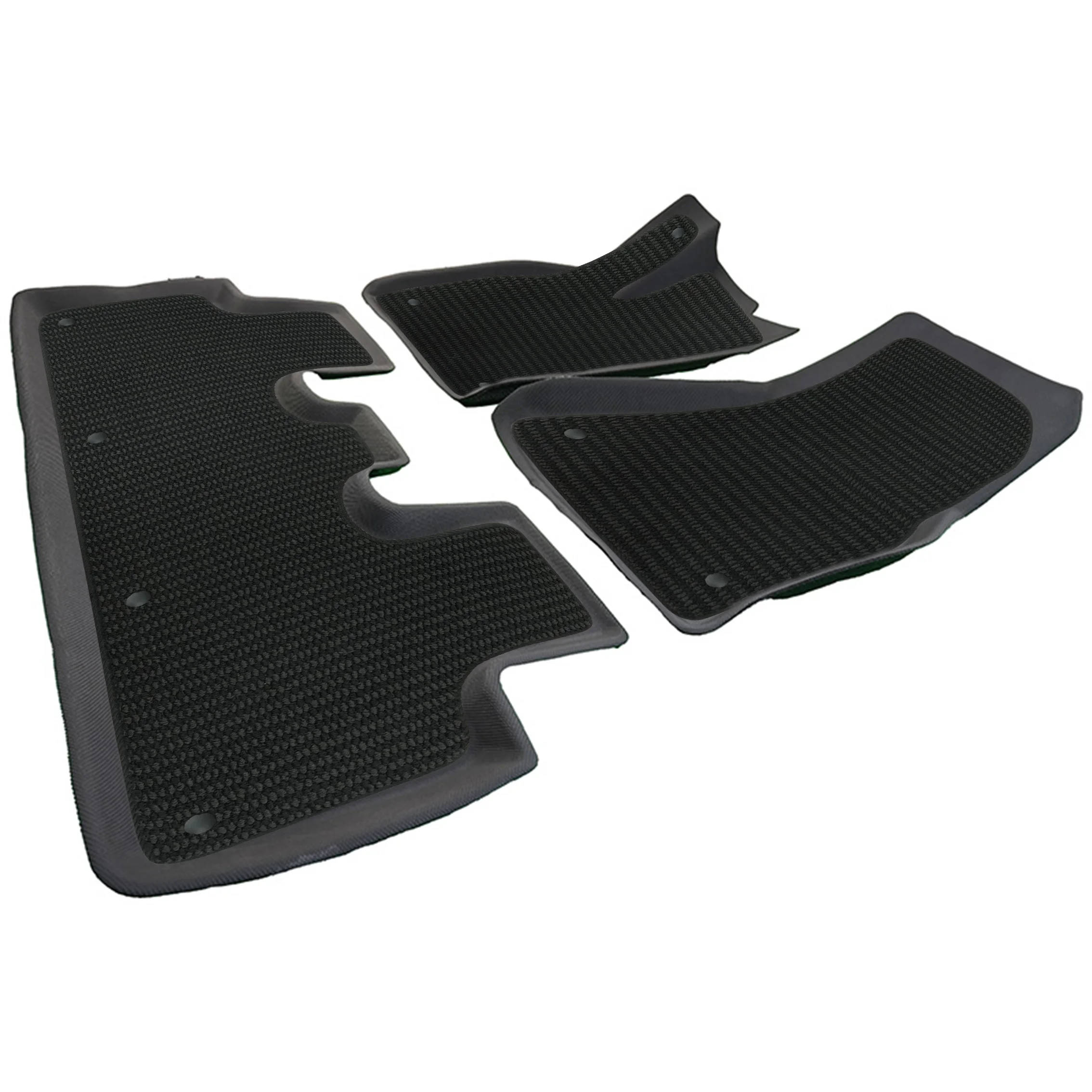 XPE Vertical Dual-Layer Mats with Barbed Bottom & Menis Top for Tesla Model Y – Anti-Slip, Waterproof & Easy-Clean