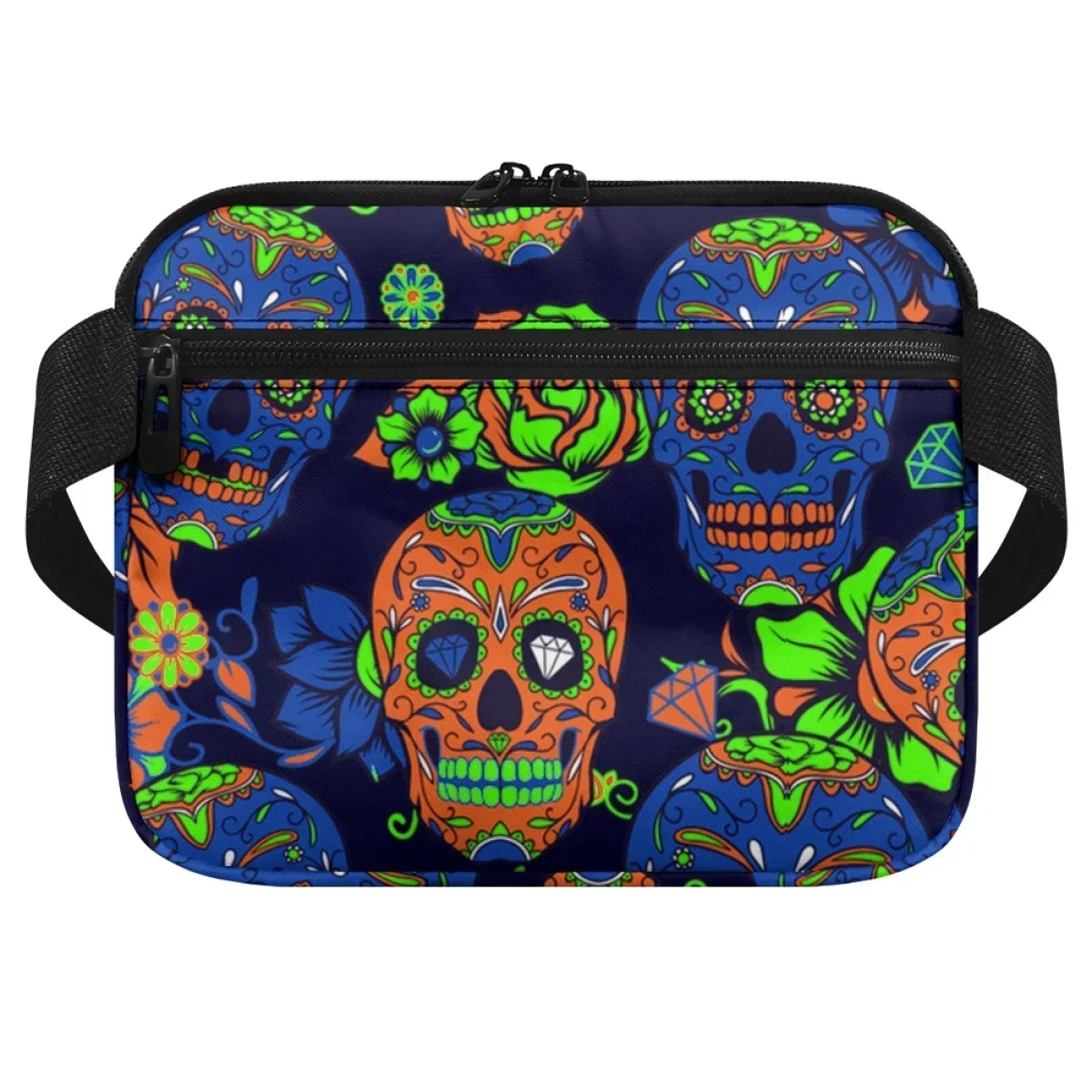 Presente de halloween enfermeira fanny pacote açúcar crânio estilo horror designer casual feminino cintura saco organizador bolsa titular ferramenta médica