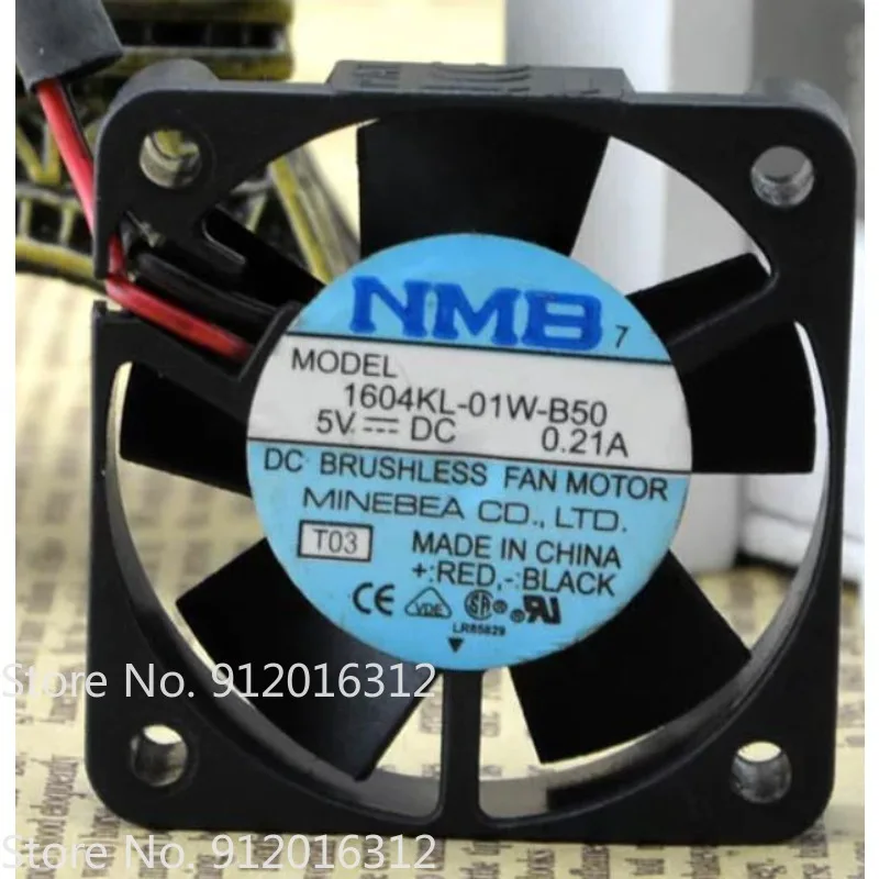 

New Cooler Fan 4010 NMB 1604KL-01W-B50 5V 0.21A Fan 40 * 40 * 10mm