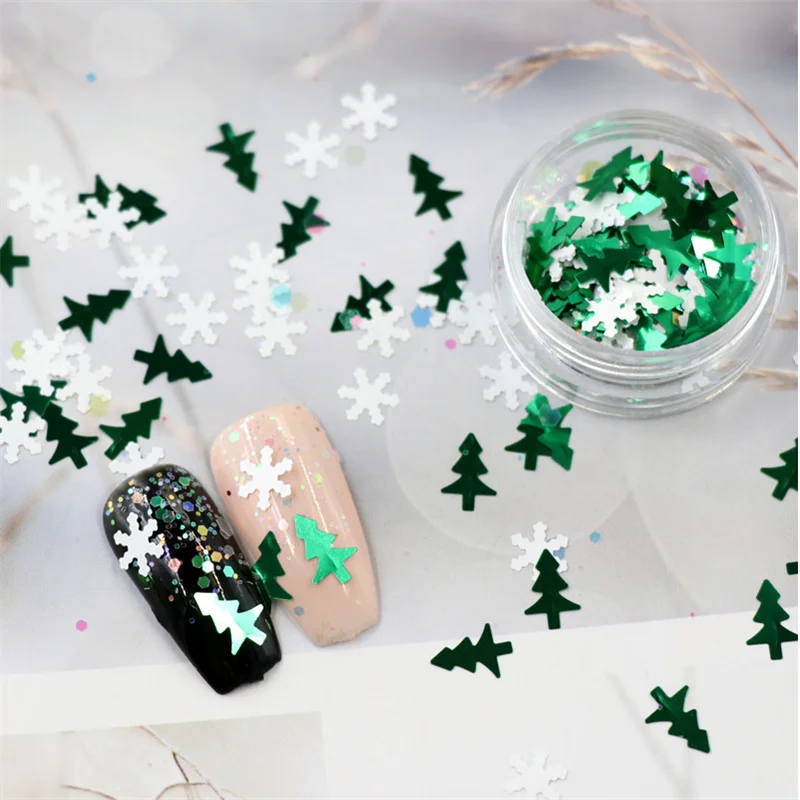 PrettyG Wholesale Christmas Mixes Shape Glitter X-mas Sequin Christmas Decoration for Resin DIY Art Craft Nail Makeup Decoration
