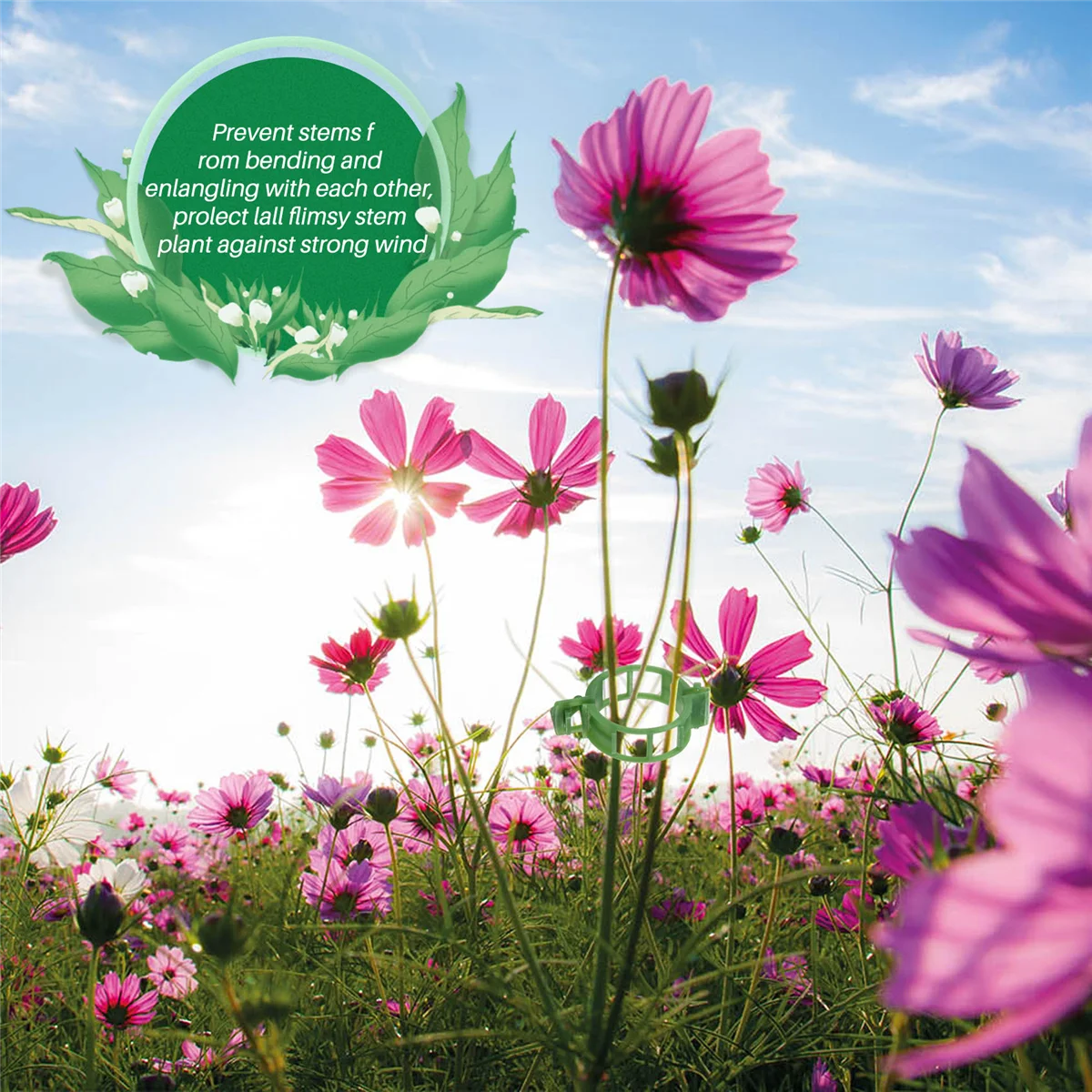 200 PCS Garden Plant Support Clips, Tomato Clips, Trellis Clips, for Cucumber Flower Squash Vine, 1 inch Inner Diameter