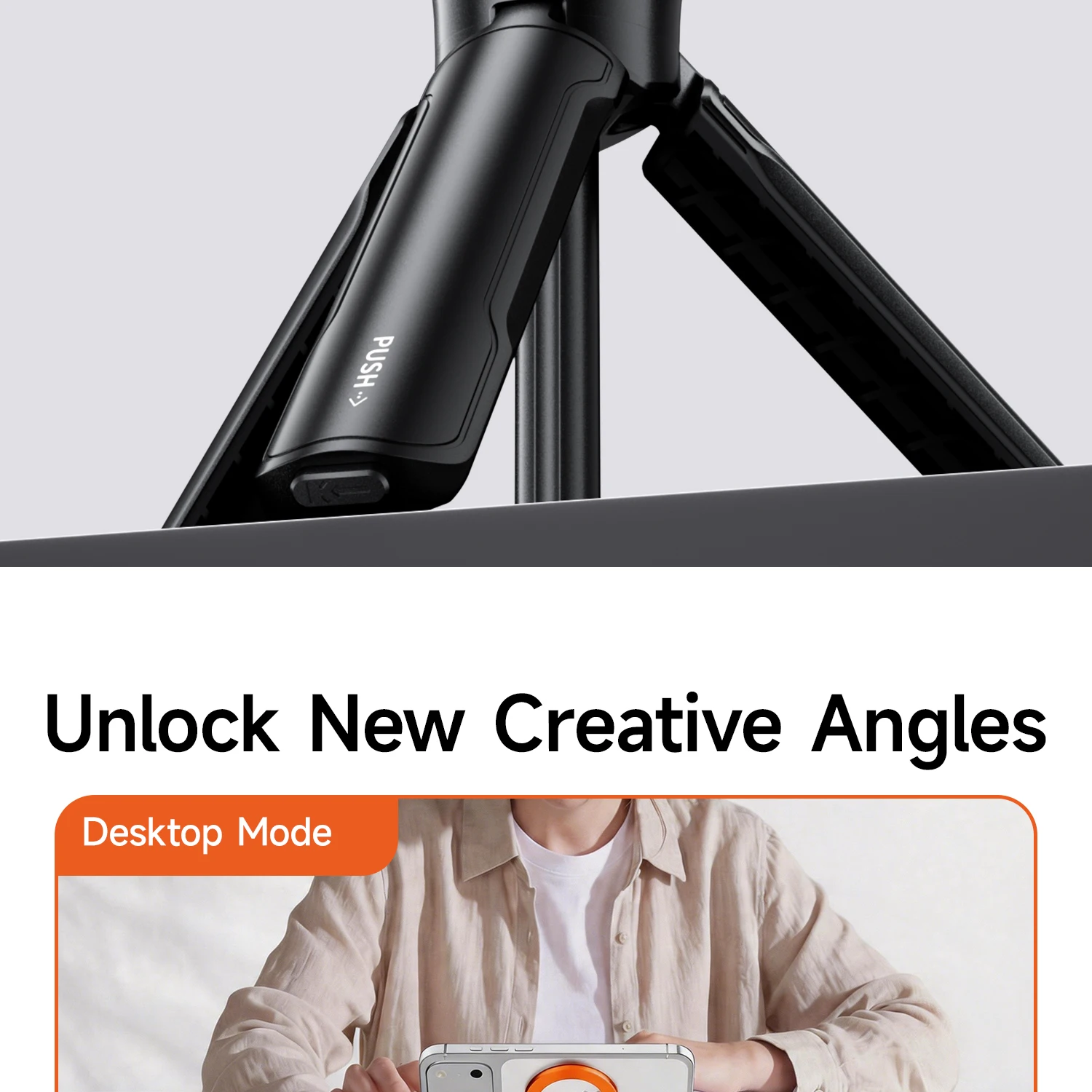 XILETU COBONE Doppelseitiger Magnetischer Handyhalter Ultraflaches Faltbares Desktop-Stativ 1/4-Zoll-Schnittstelle für iPhone Täglicher Gebrauch – Detail 13