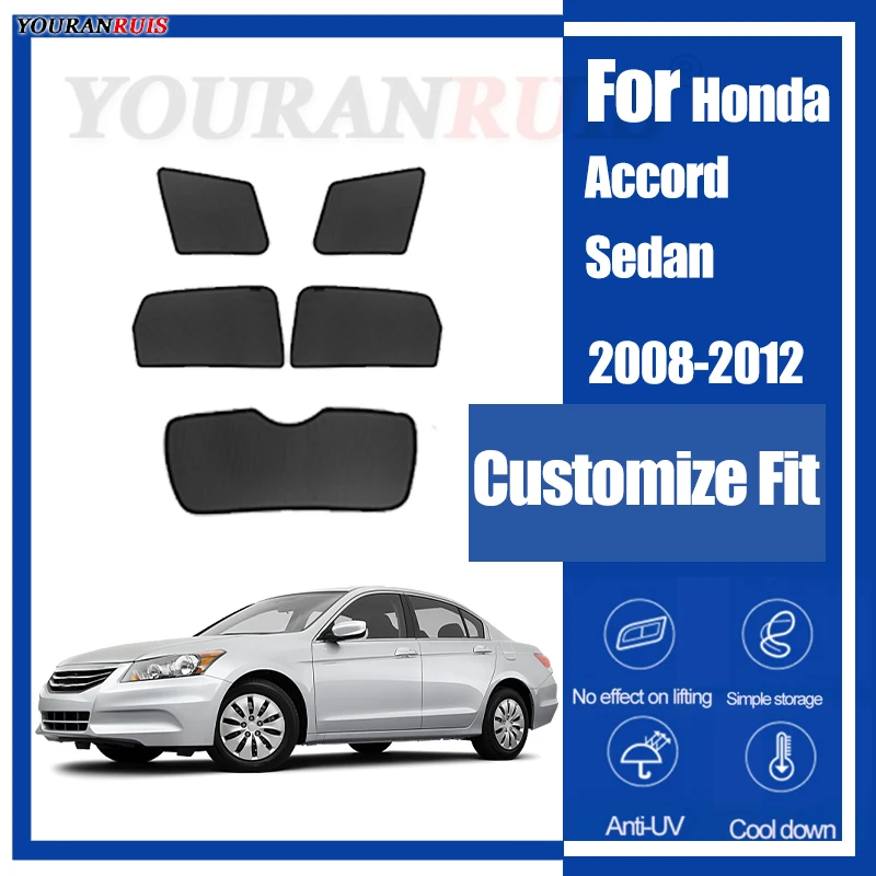 

For Honda Accord 2008 2009 2010 2011 2012 Magnetic Customized Car Windows Sun Shade UV Protection Children Car Curtain Mesh