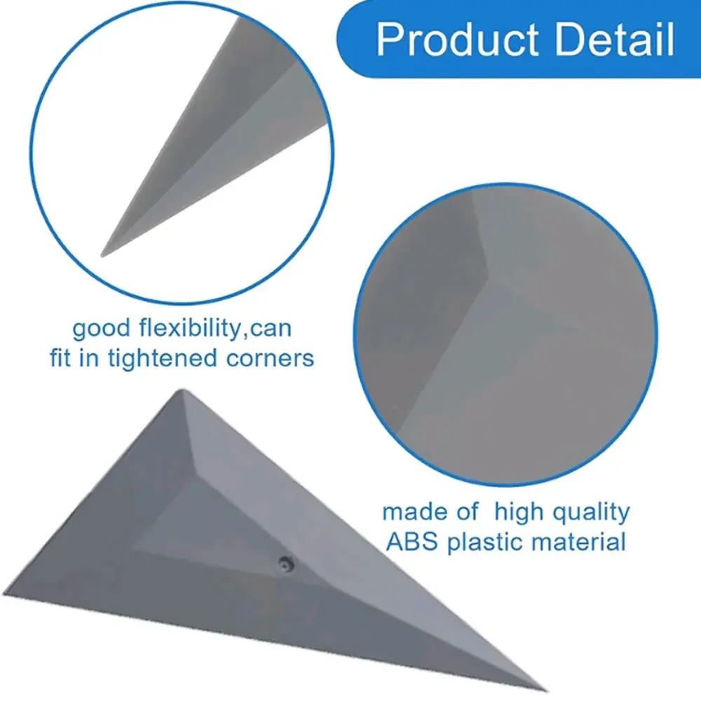 ユニバーサルカーウィンドウギャップスキージスクレーパー、ボディフィルム取り付けツール、トライアングルカードスクレーパー、カーツールアクセサリー、2個