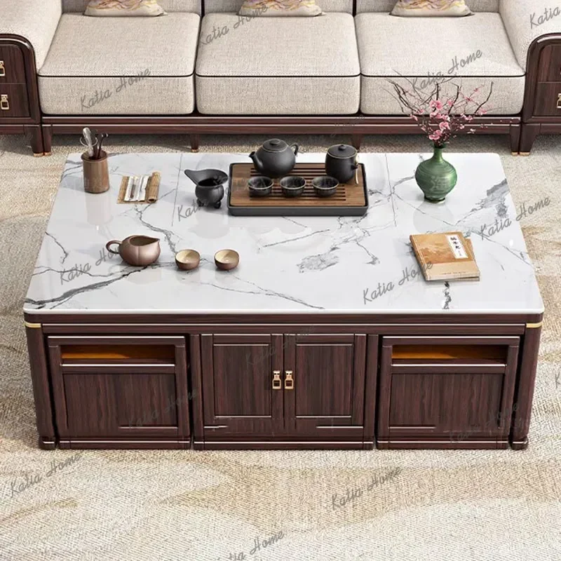 Factory Direct Rectangle Nordic Coffee Table Modern Design Wood Floor Mobile Coffee Table Living Room Low Tavolino Da Salotto Ho