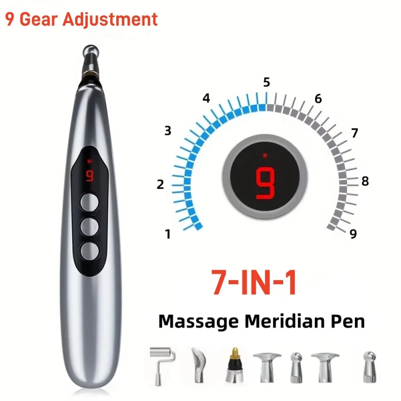 7 In 1 Meridian Massager USB Rechargeable, Body Massage and Relaxation, Holiday Gifts